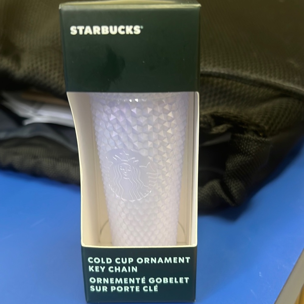 Starbucks cup ornament key chain